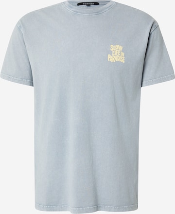 T-Shirt 'SLOW LIFE IN PARADISE' Kaotiko en gris : devant