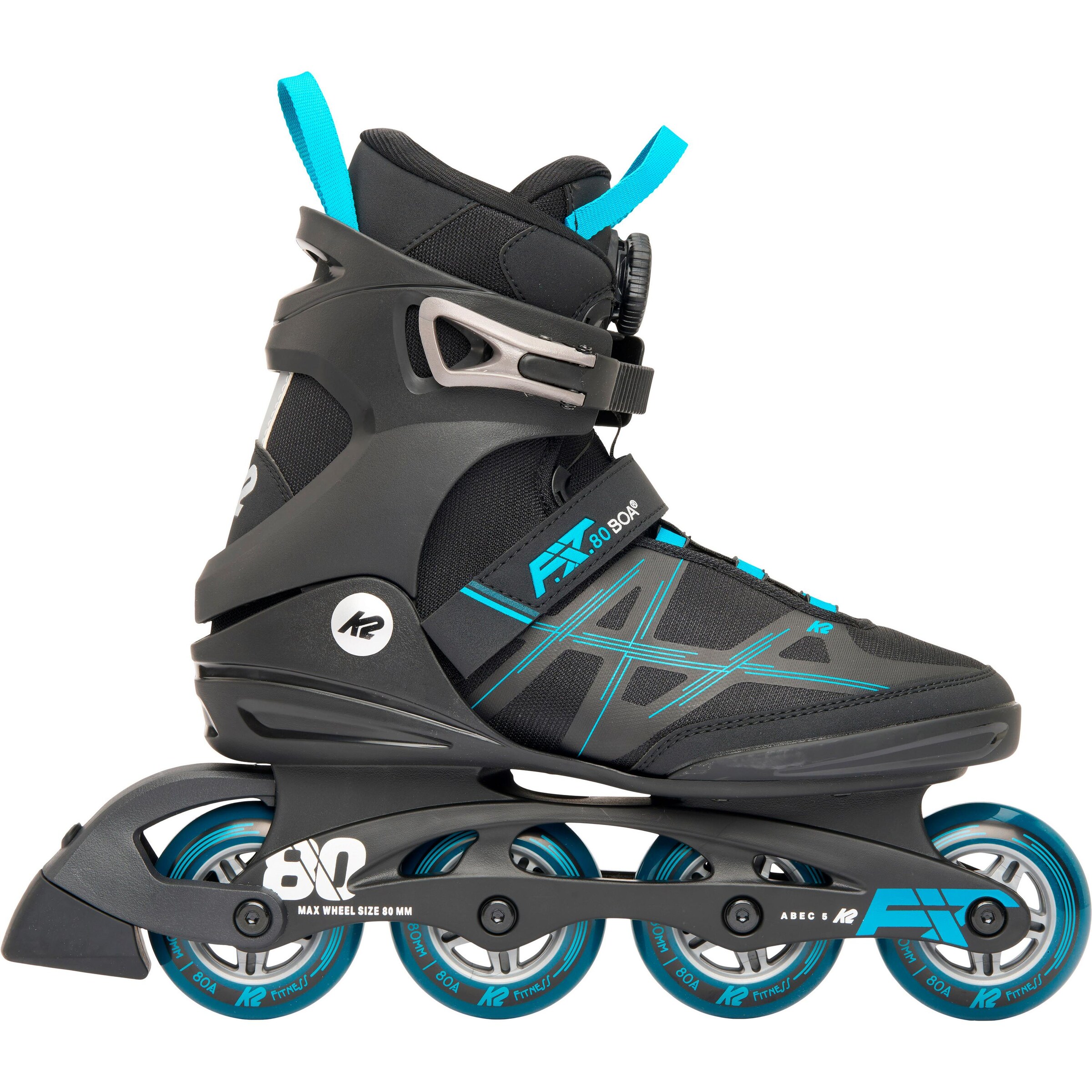 K2 Inline and Roller Skates 'F.I.T. 80' in Blue