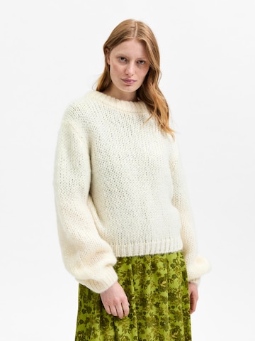 Pullover 'Suanne' di SELECTED FEMME in bianco: frontale