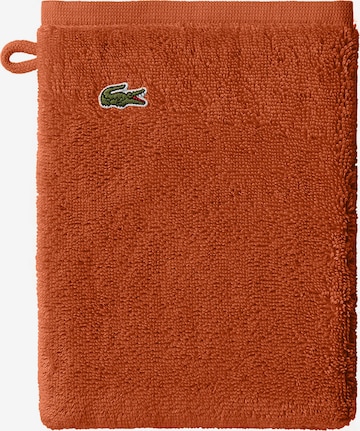 LACOSTE Waschhandschuh 'L LE CROCO' in Braun