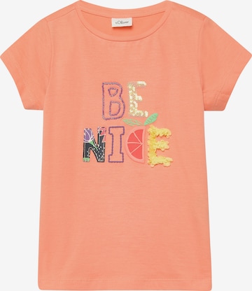 T-Shirt s.Oliver en orange : devant