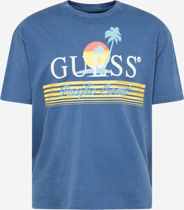 GUESS - Camiseta 'PACIFIC COAST' en azul: frente