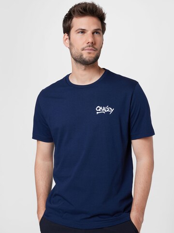 OAKLEY Performance shirt '11 FROGS' in Blue: front