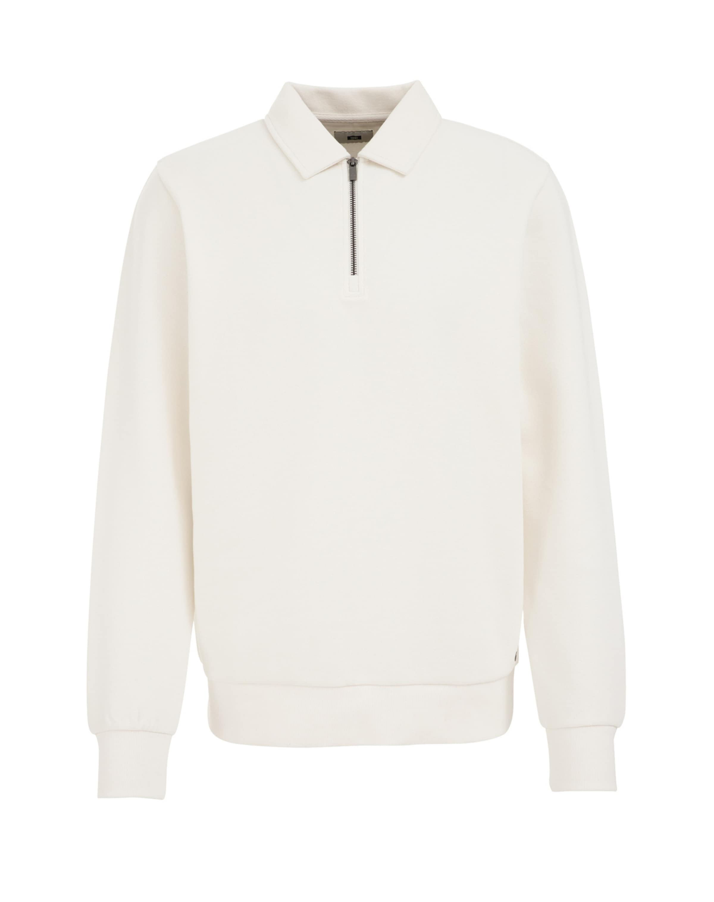 WE Fashion Μπλούζα φούτερ σε λευκό: μπροστά