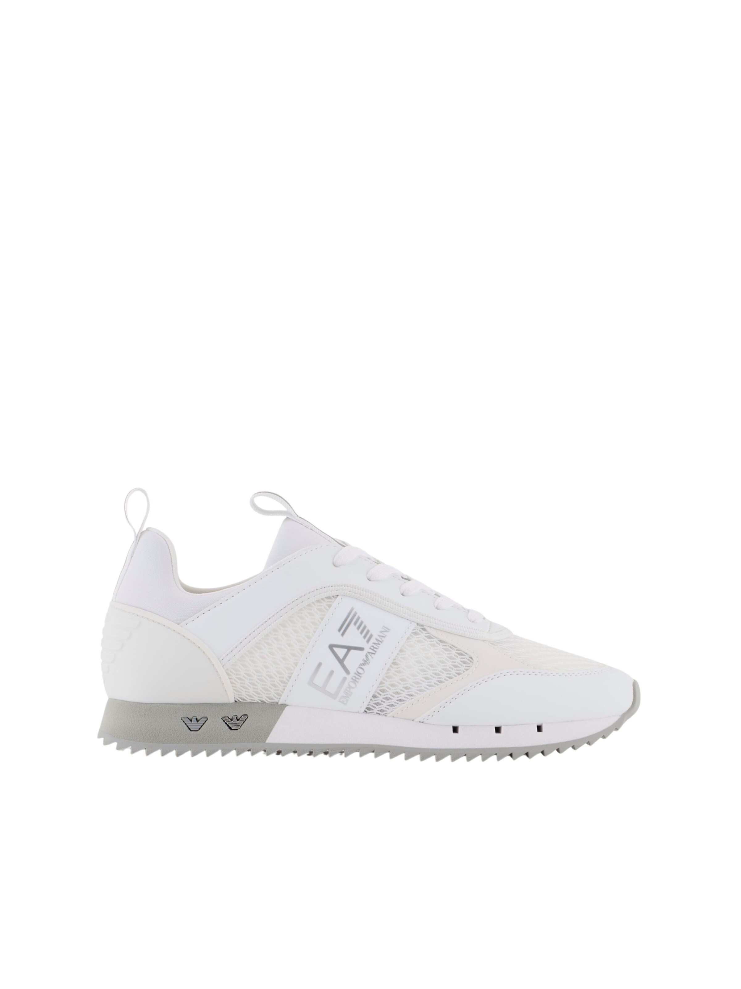 EA7 Emporio Armani Nízke tenisky 'Black & White Carbon' - Biela: predná strana