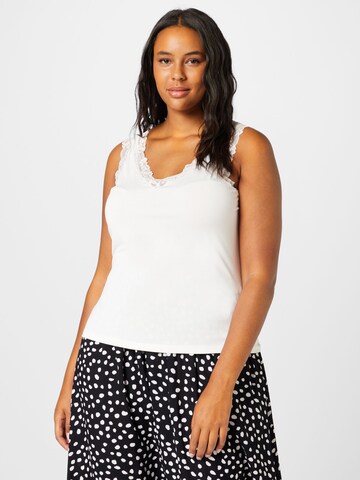 Vero Moda Curve - Top 'EVABIA' en blanco: frente