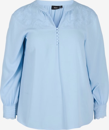 Zizzi - Blusa 'Hedvig' em azul: frente