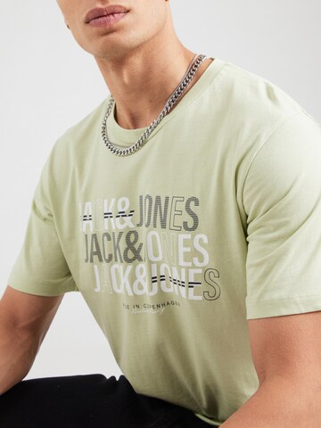 JACK & JONES Футболка 'JJNEWDELVIN' в Зеленый