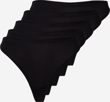 WEEKDAY Thong 'Soul' in Black: front