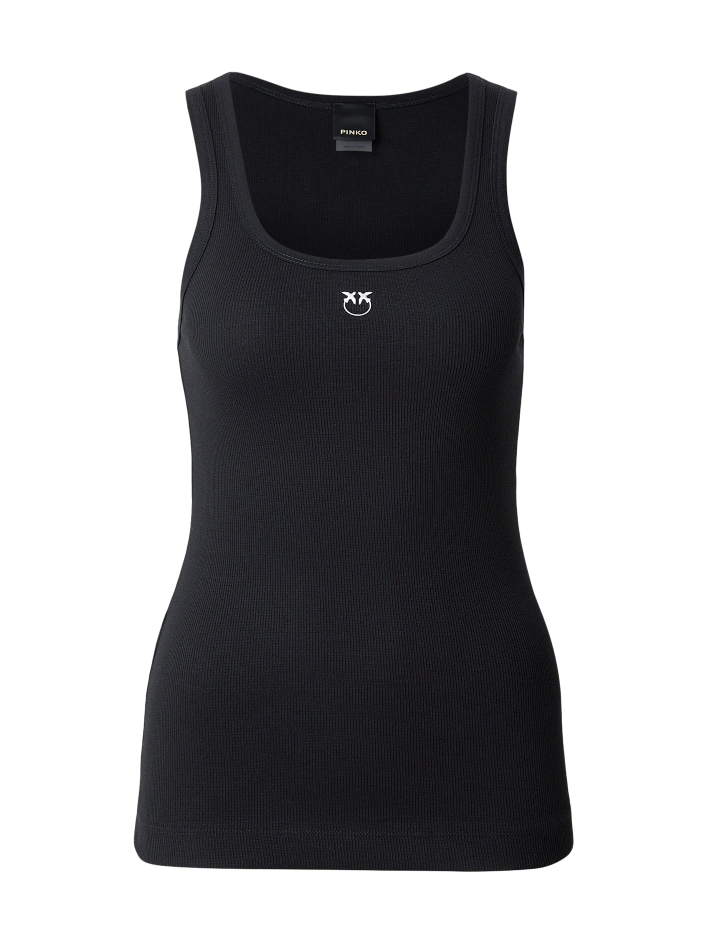 PINKO - Top 'CALCOLATORE' en negro: frente