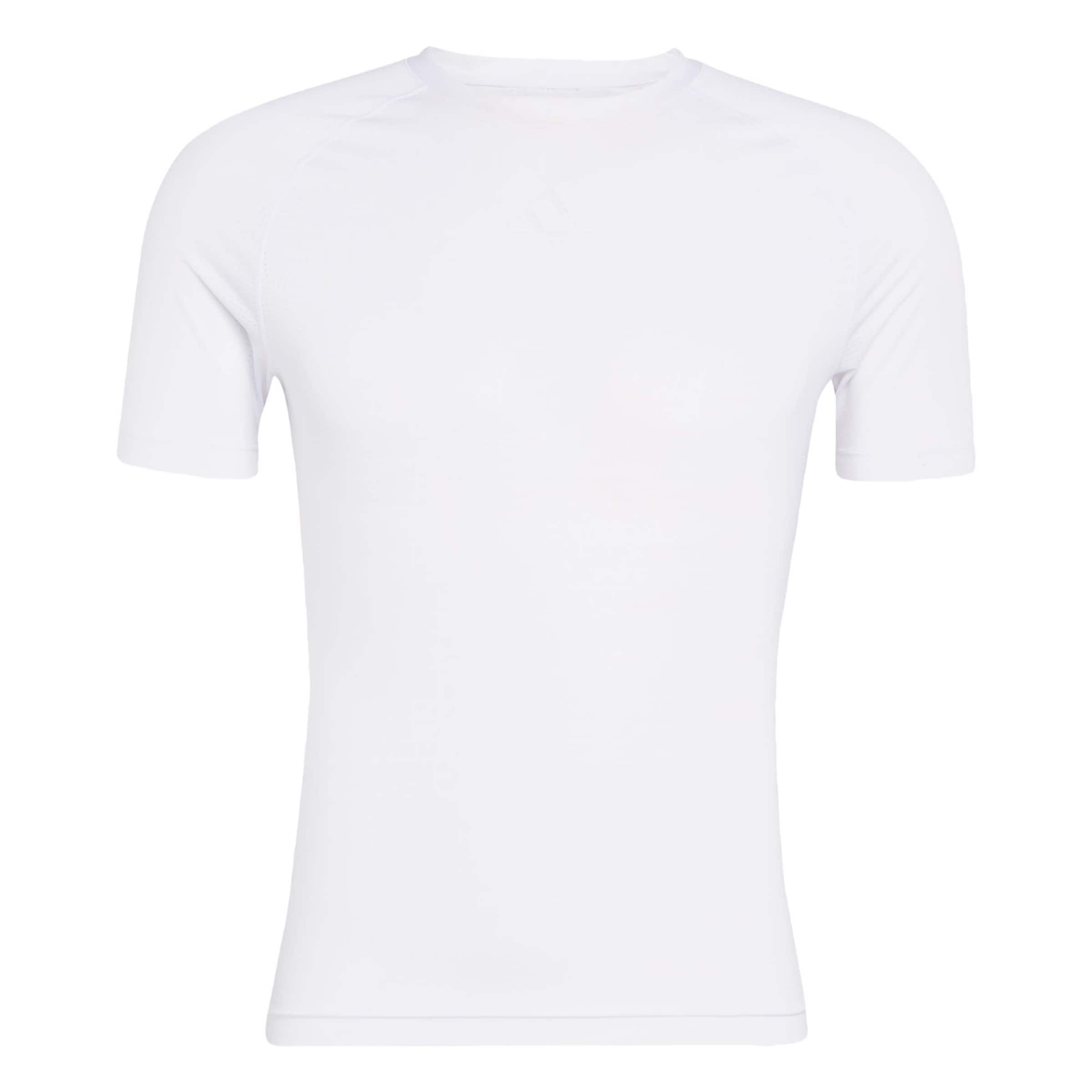 T-Shirt fonctionnel 'CYCLING BASE' ADIDAS PERFORMANCE en blanc : devant