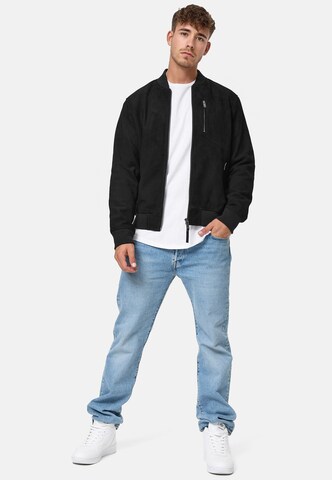 INDICODE JEANS Übergangsjacke 'Maddoc' in Schwarz