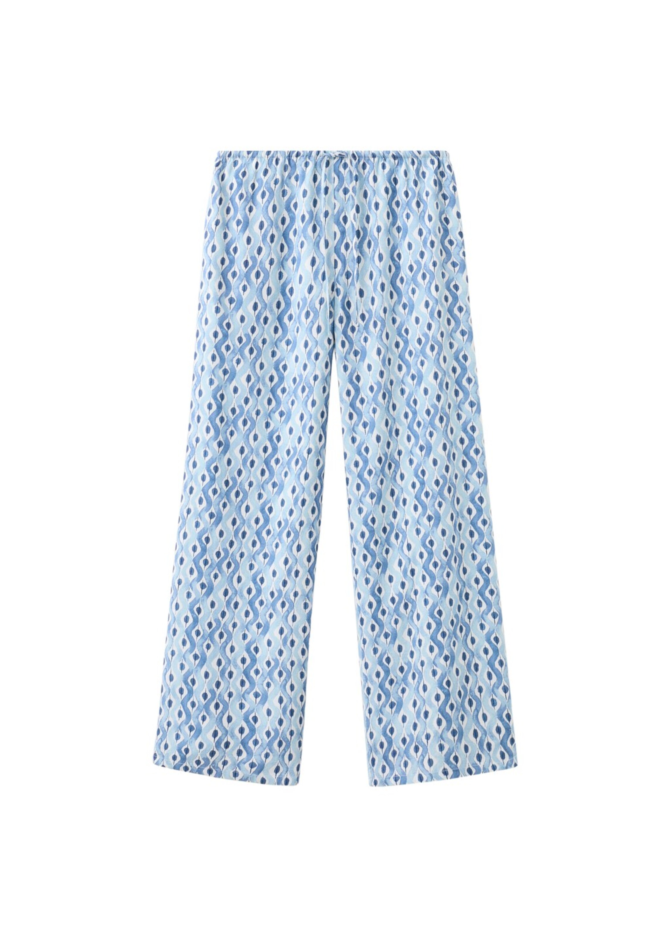 MANGO TEEN Regular Pants in Blue: front