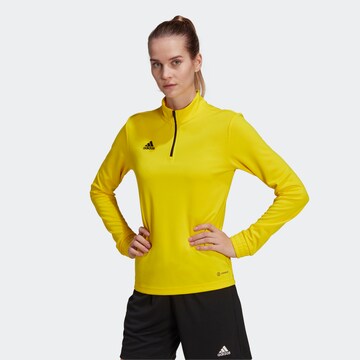 T-shirt fonctionnel 'Entrada 22' ADIDAS SPORTSWEAR en jaune : devant