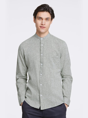 Lindbergh Slim fit Button Up Shirt in Green