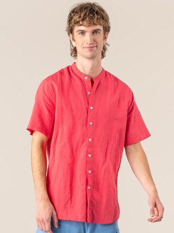 Living Crafts Regular Fit Hemd 'RUBEN'‌‌‌‌‌‌‌‌‌ in Rot