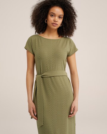 WE Fashion Dress in Green: front