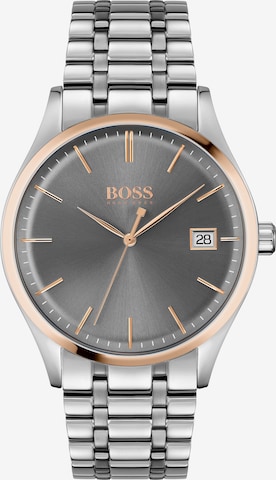 BOSS Orange Analog Watch 'Commissioner' in Silver: front