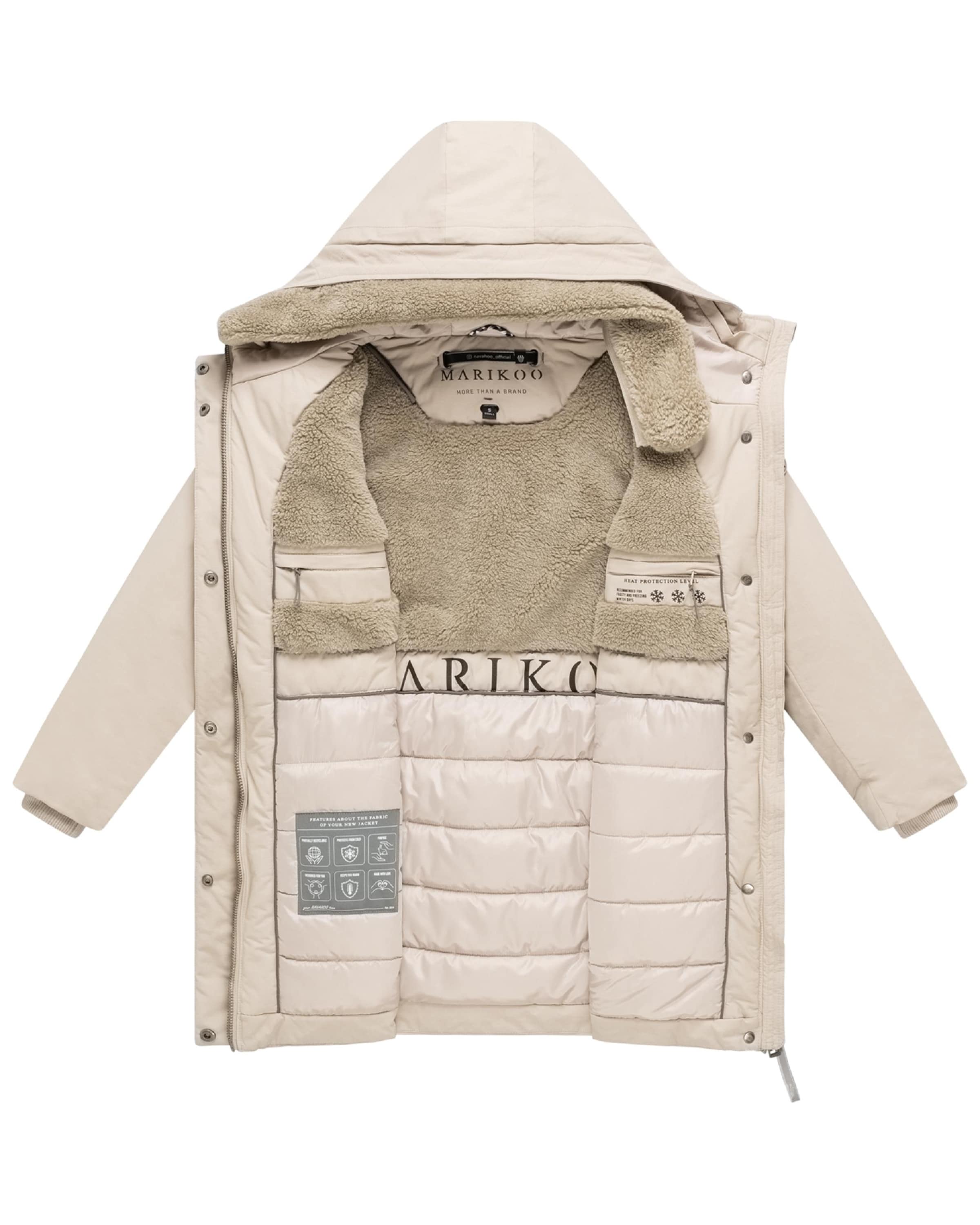 Cappotto invernale 'Calistaa 16' di MARIKOO in beige