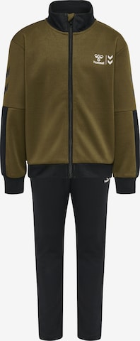Hummel Tracksuit in Green: front