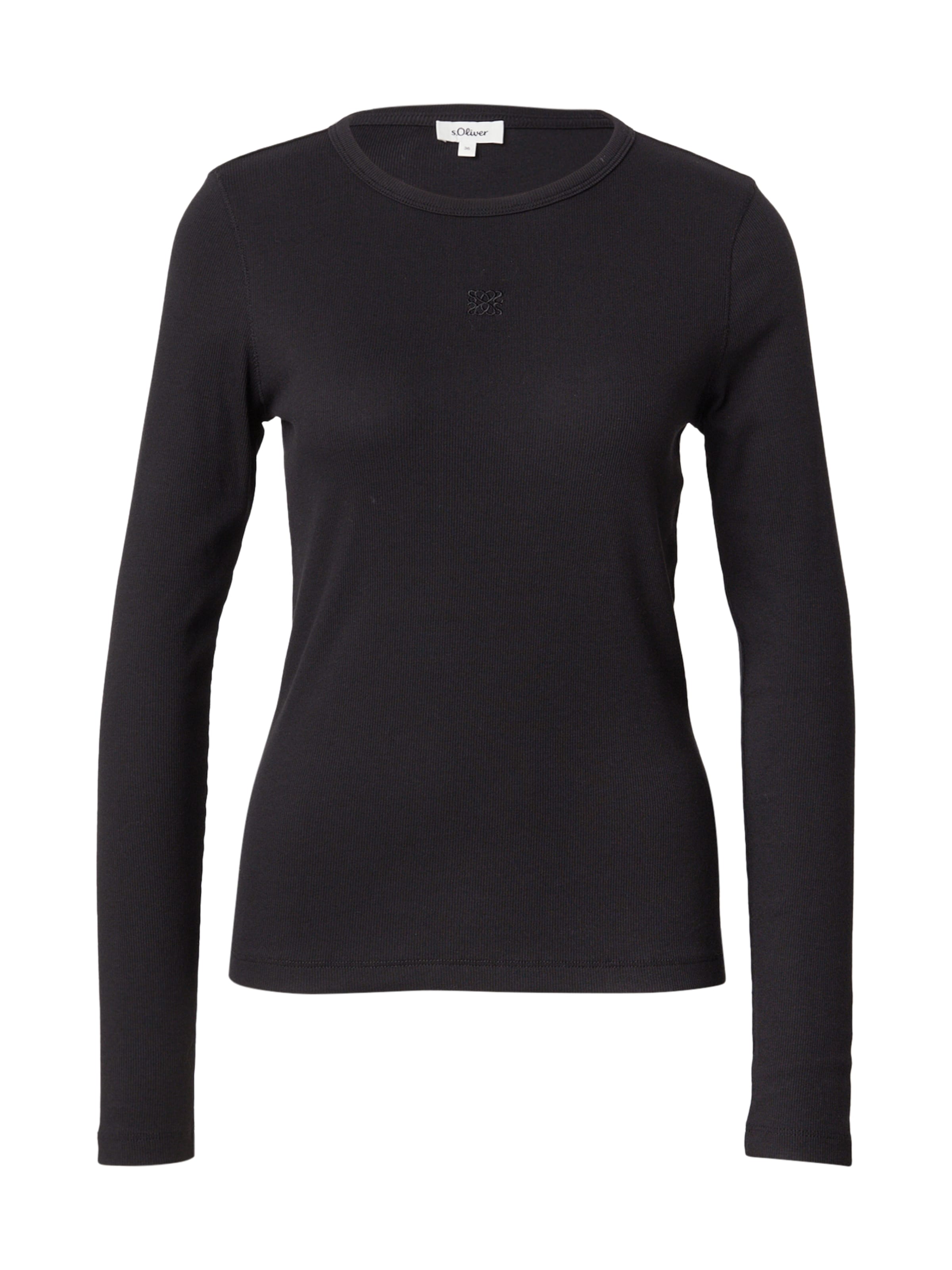 s.Oliver Shirt in Zwart: voorkant