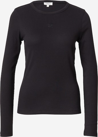 T-shirt s.Oliver en noir : devant