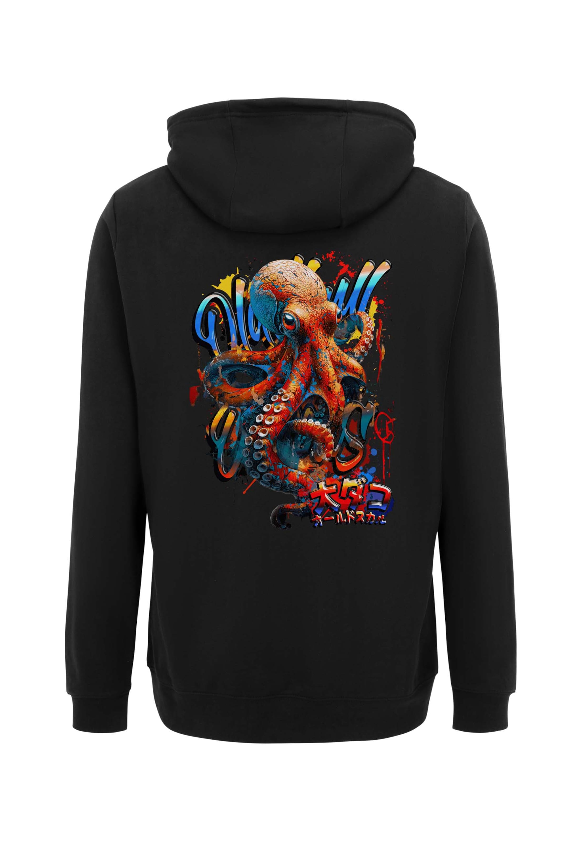 Oldskull Sweatshirt 'Wrldvibe Tentacle Spectacle' in Schwarz