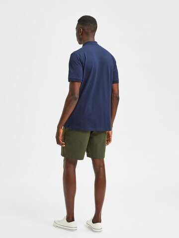 SELECTED HOMME T-Shirt 'Aze' in Blau