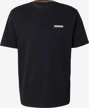 Tricou 'S-YOSE' de la NAPAPIJRI pe negru: față