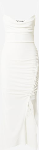Gina Tricot Φόρεμα κοκτέιλ σε λευκό: μπροστά