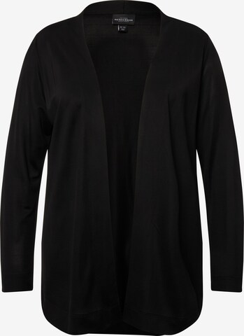 Ulla Popken Knit Cardigan in Black: front