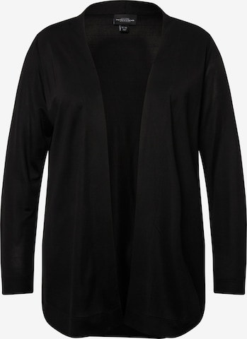 Ulla Popken Knit Cardigan in Black: front