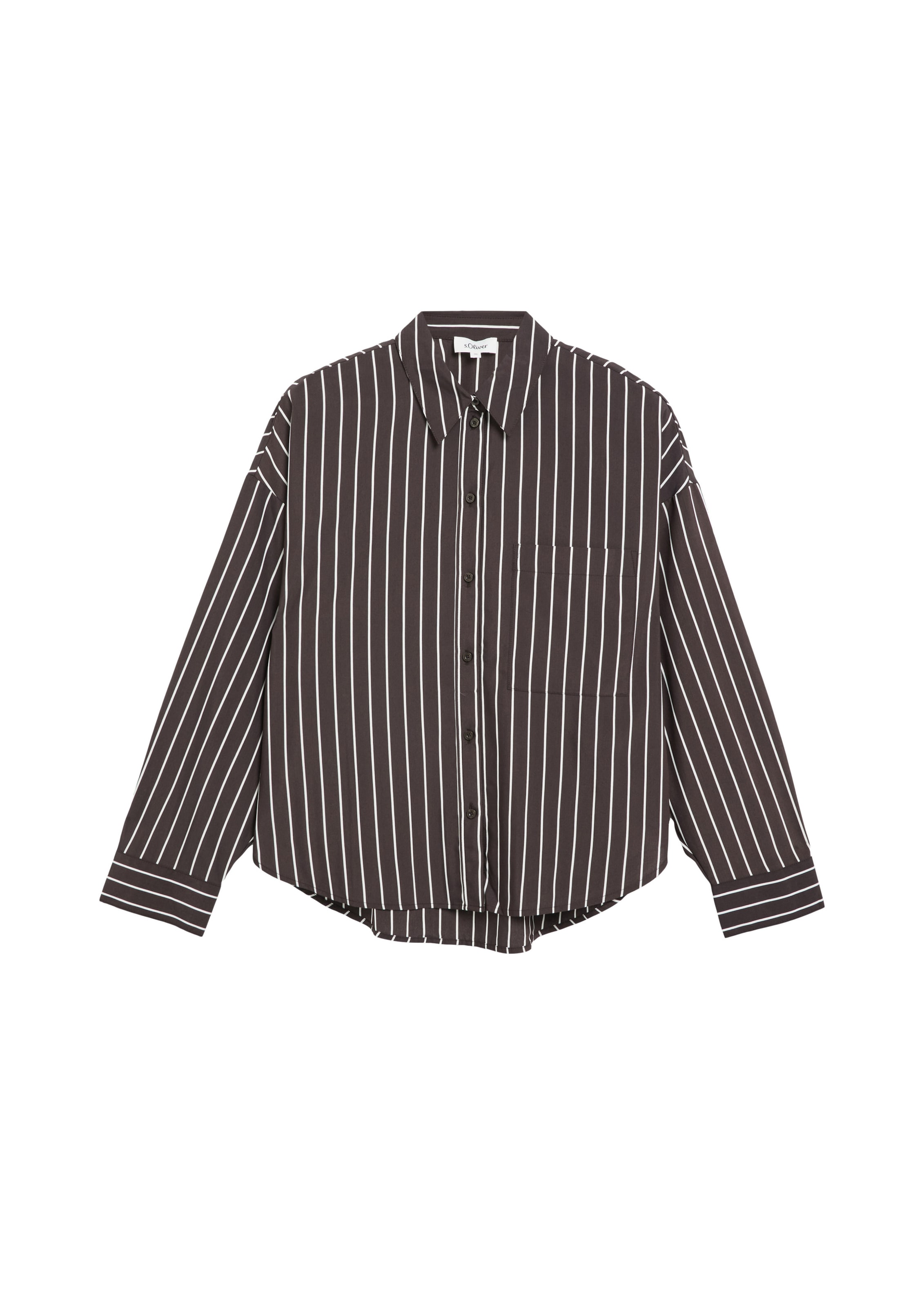 s.Oliver Blouse in Bruin: voorkant