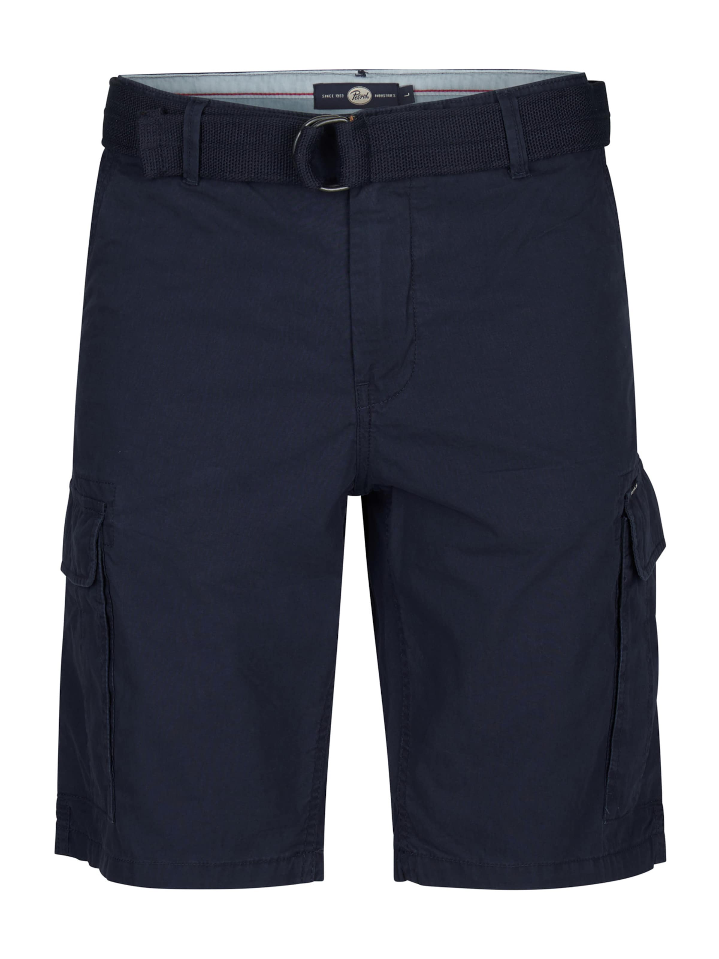 Petrol Industries Cargo trousers in Blue: front