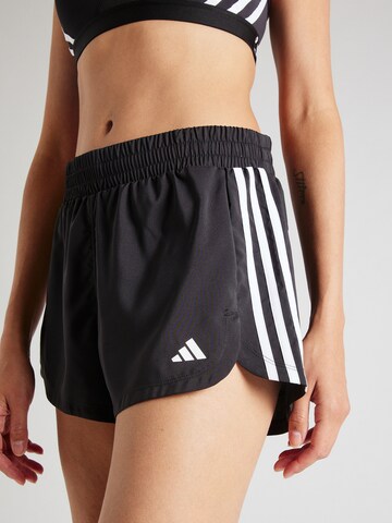 ADIDAS PERFORMANCE Regular Спортен панталон 'Pacer 3 Stripes Mid Rise' в черно