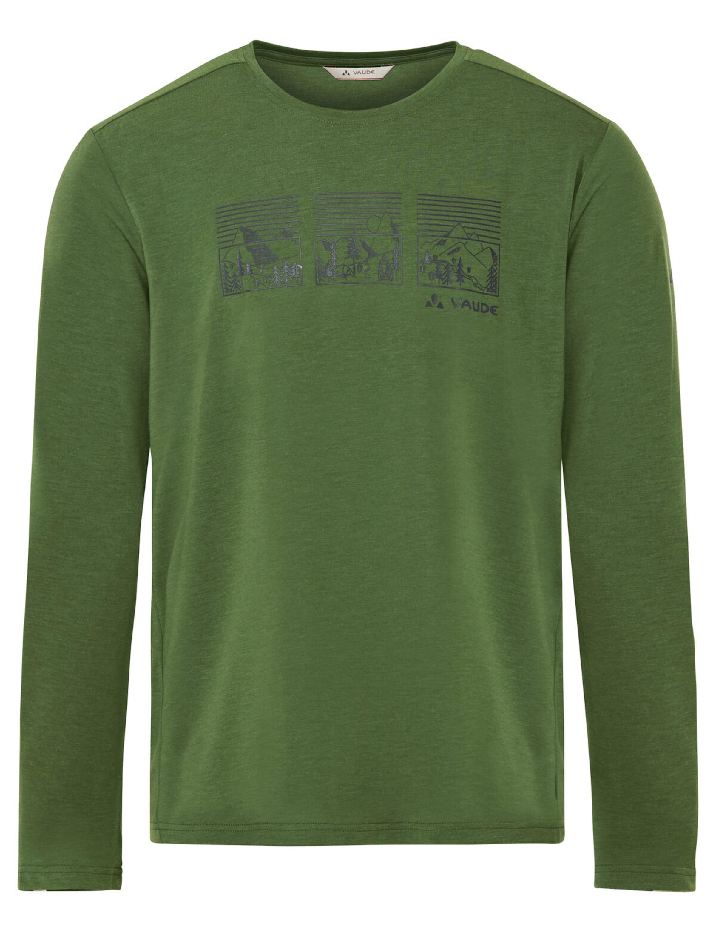 VAUDE Functioneel shirt 'Rosemoor III' in Groen: voorkant