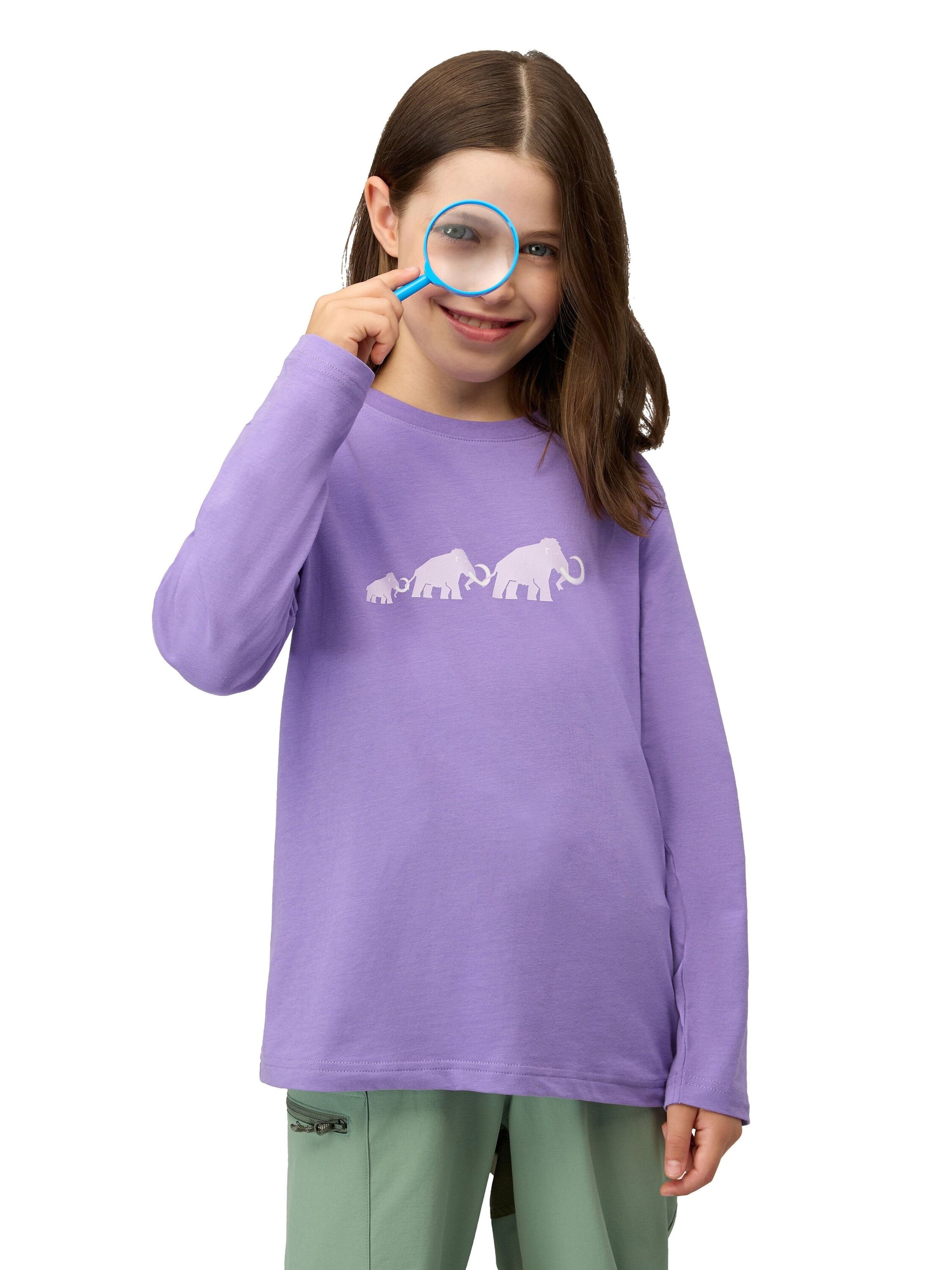 MAMMUT Shirt in Purple: front
