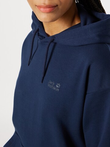 JACK WOLFSKIN Sweatshirt in Blau