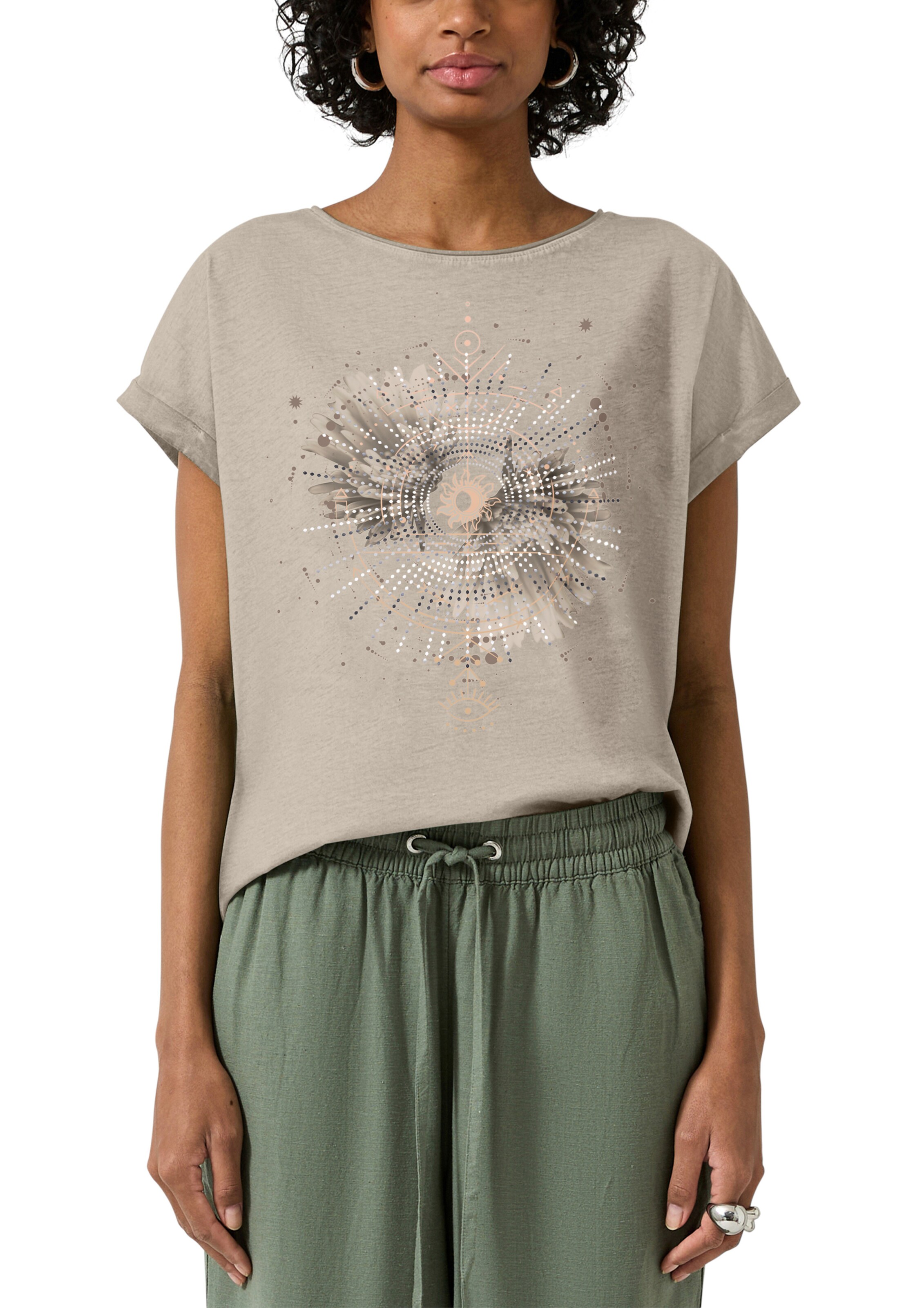 T-shirt QS en beige