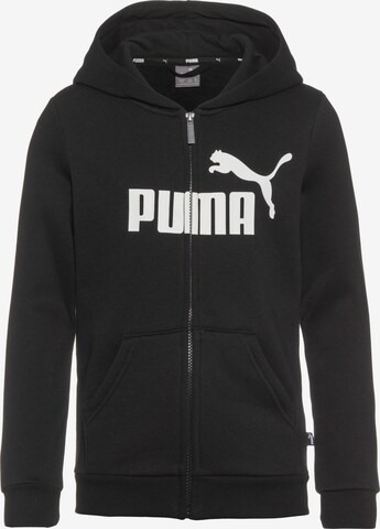 PUMA سترة وكنزة رياضية بلون أسود