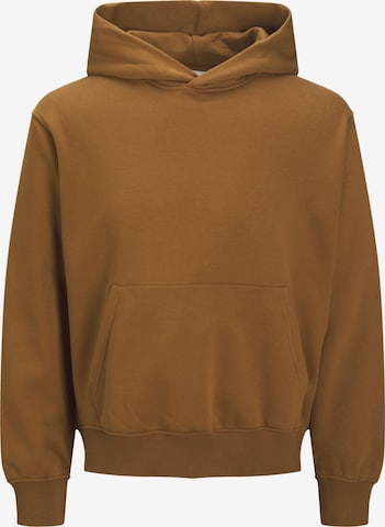 Felpa 'JJEUrban Edge' di JACK & JONES in marrone: frontale
