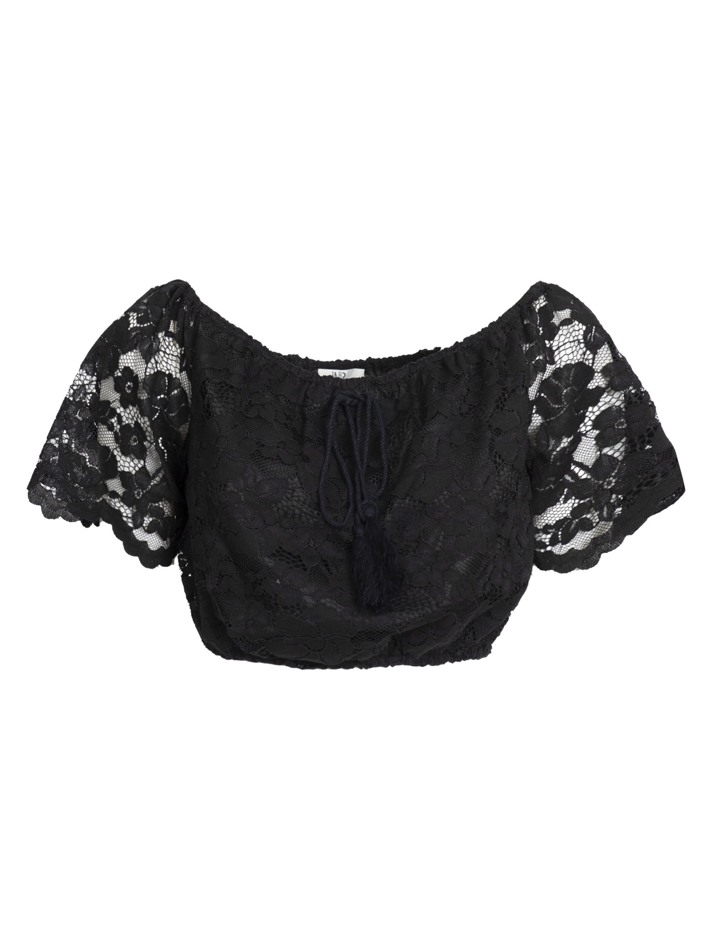 Influencer Blus i svart: framsida