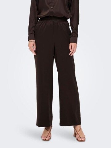 ONLY Loose fit Pants in Brown: front