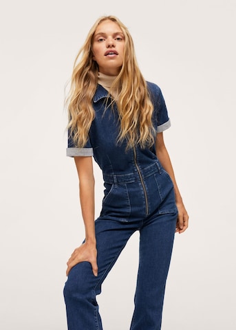 MANGO Jumpsuit 'Iggy' in Blue: front