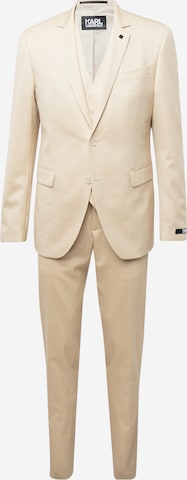 Karl Lagerfeld Slimfit Antrekk i beige: forside