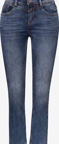 STREET ONE Slimfit Farkut 'Jane' värissä sininen: etupuoli