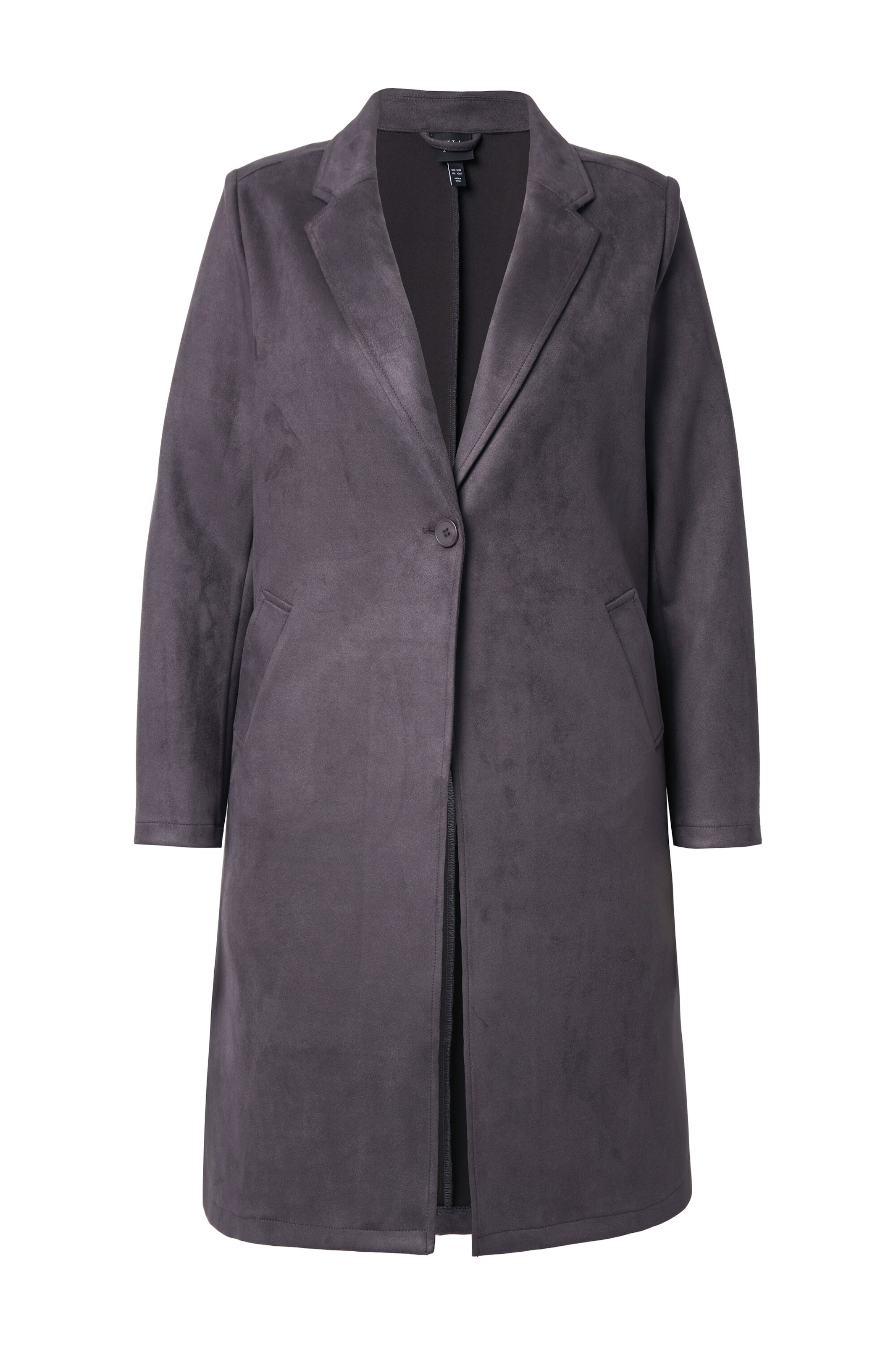 Ulla Popken Tussenmantel in Grijs: voorkant