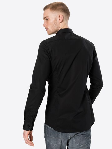 ETERNA - Ajuste estrecho Camisa de negocios en negro