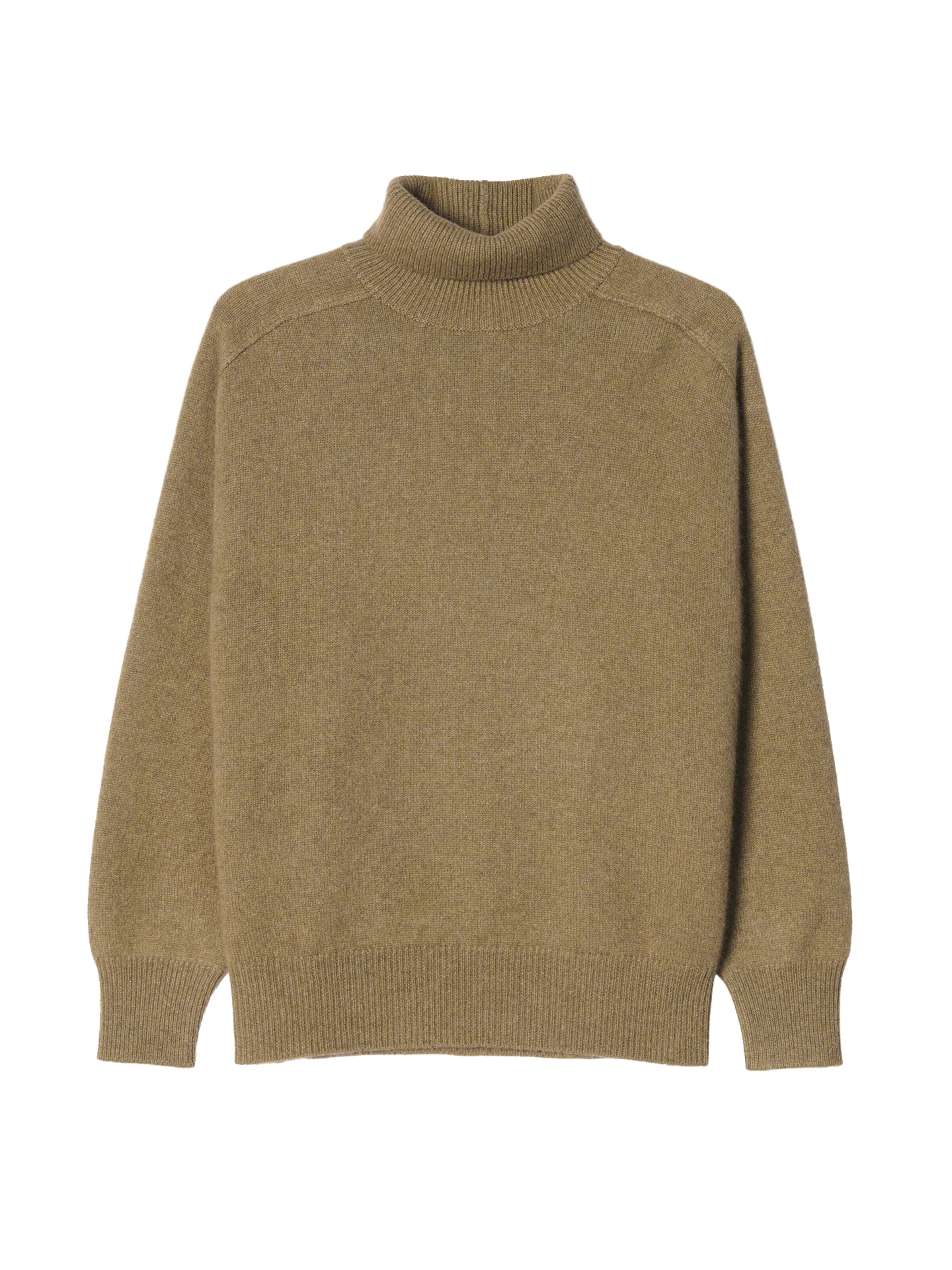 Pullover 'Unisex High-Neck Cashmere Sweater' di GOBI Cashmere in verde: frontale