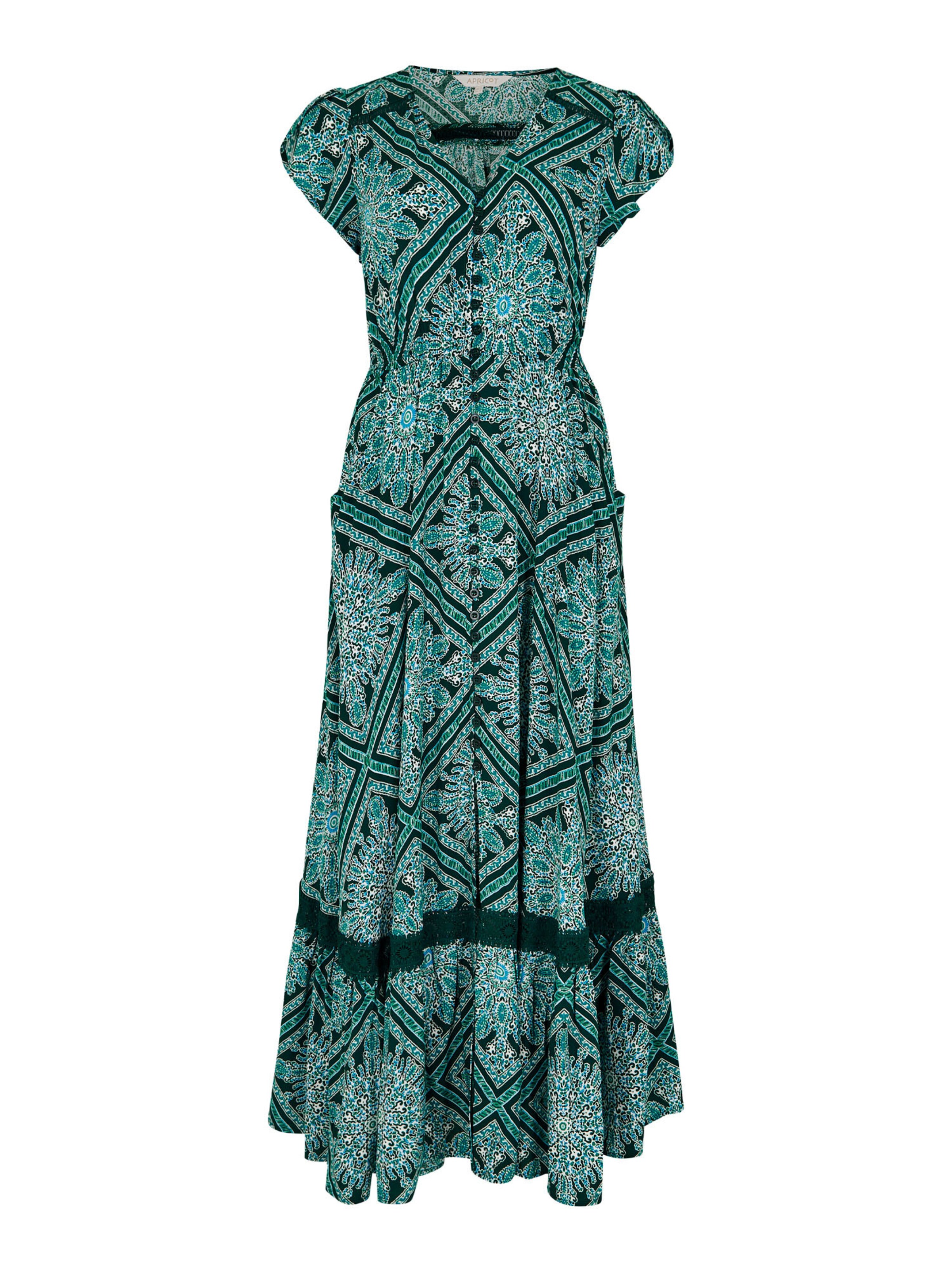 Apricot Dress in Green: front